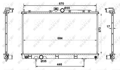 Nrf radiator for mitsubishi - radiator,