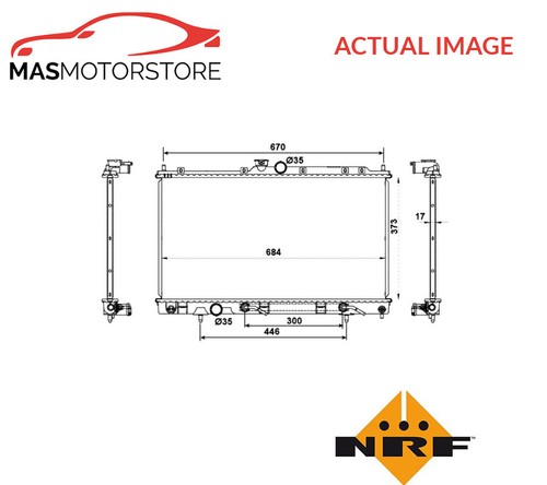 Engine cooling radiator nrf - cooling,