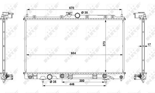 Nrf radiator for mitsubishi - radiator,